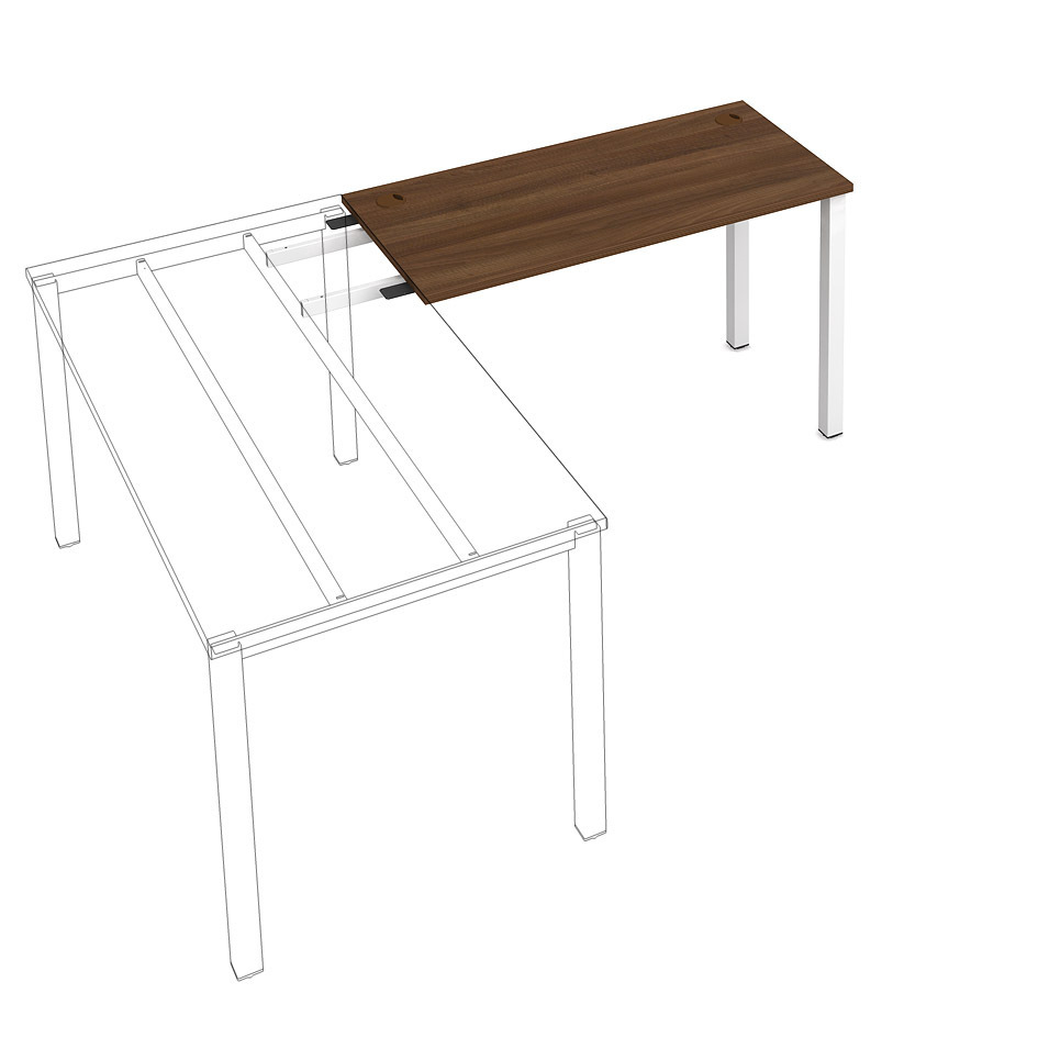 HOBIS Stůl pracovní délky 120 cm (hloubka 60 cm) k řetězení - UE 1200 RU