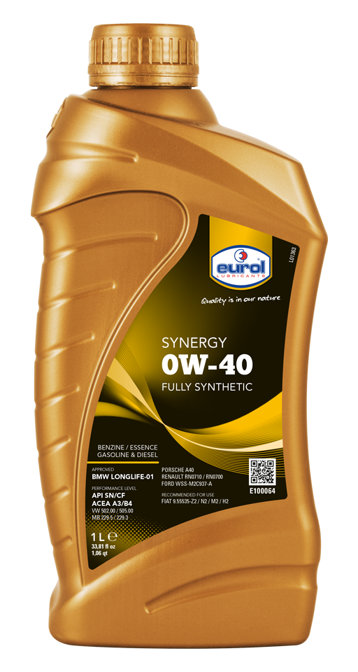 Motorový olej Eurol Synergy 0W-40 1l