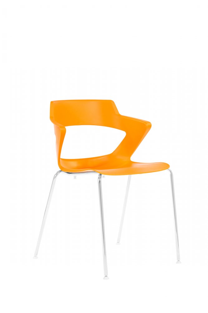 Antares konferenční židle 2160 PC AOKI oranžová