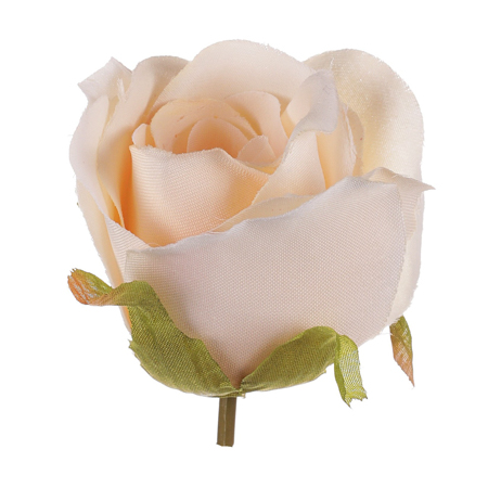 Růže, barva krémová. Květina umělá vazbová. Cena za balení 12 kusů. KN7024 CRM