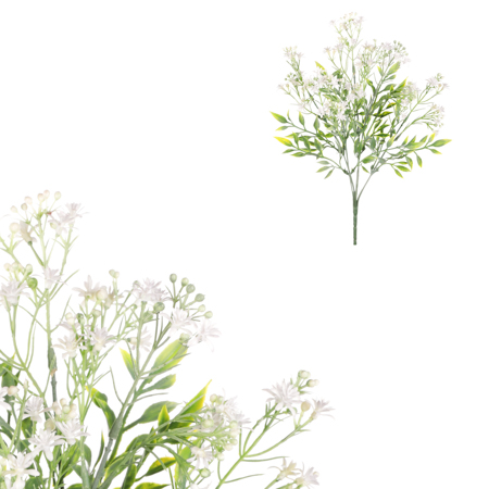 Kvítí kvetoucí v pugetu,bílá barva. SG7351 WT