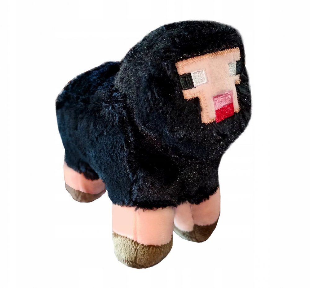 Plyšová hračka Minecraft ovečka černá 18cm