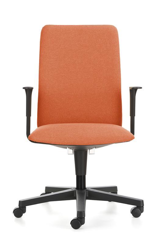 Emagra kancelářská židle FLAP/B s područkami oranžová