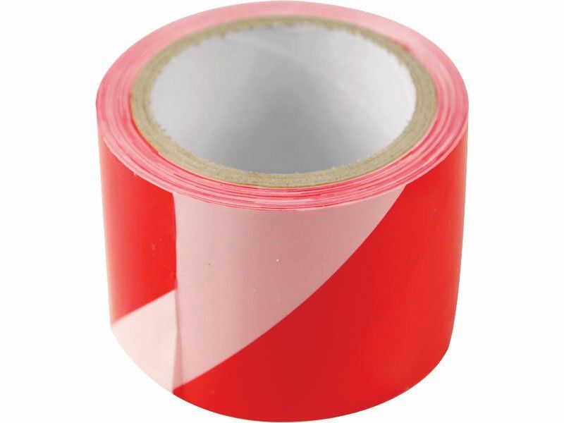 Páska výstražná červeno-bílá, 75mm x 250m, PE EXTOL-CRAFT