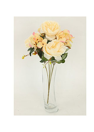 Růže, puget, barva krémová. Květina umělá. UK-0022