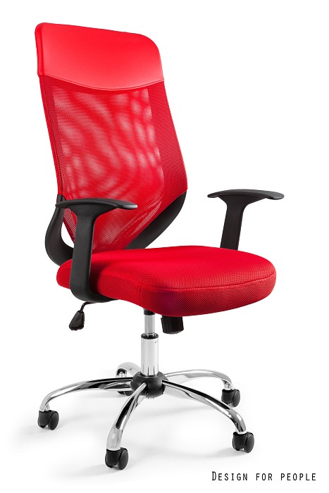 UNIQUE kancelářská židle MOBI PLUS červená