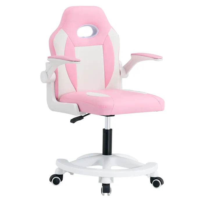 Otočná židle, růžová/bílá, ODELIA