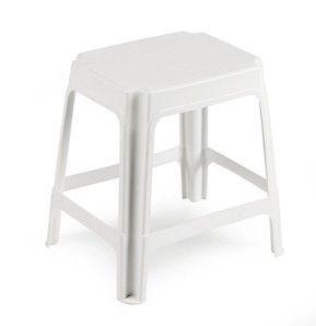 Zahradní plastová stolička UNIVER bílá