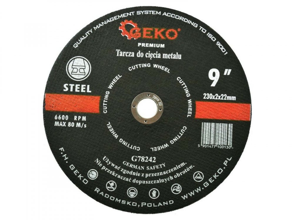 Kotouč řezný na kov/ocel INOX, 230x2mm GEKO
