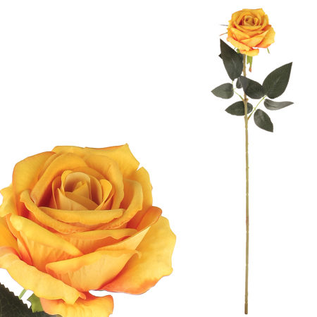 Růže, barva žlutá, samet. KN6110 YEL