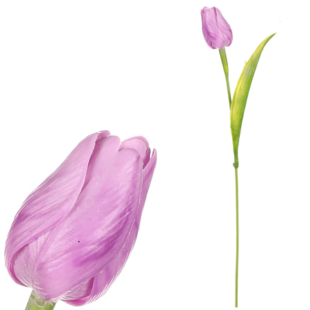 Tulipán plastový ve světle fialové barvě. Cena za 1ks. Ve svazku 12ks. SG60104 LILA