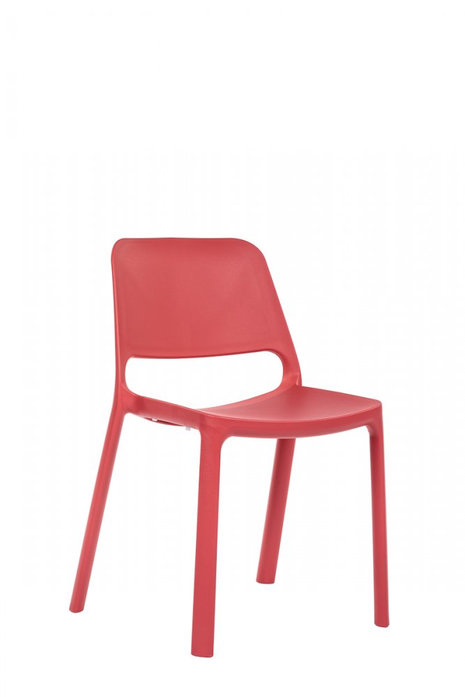 Antares celoplastová designová židle PIXEL červená