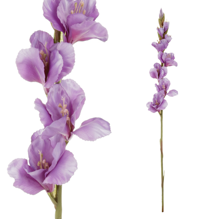 Gladiola - umělá květina, barva fialová. KT7300-PUR