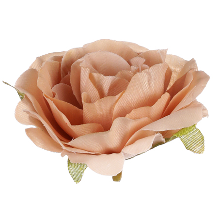 Růže, barva kapučínová. Květina umělá vazbová. Cena za balení 12 kusů. KN7002 CAP
