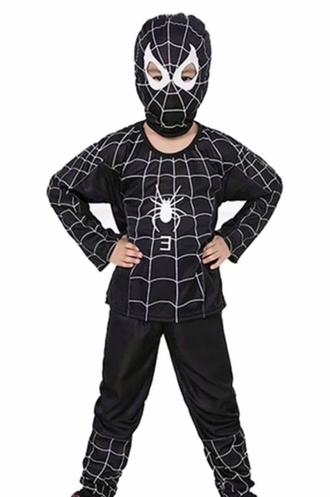 Dětský kostým Spiderman černý 122-134 L