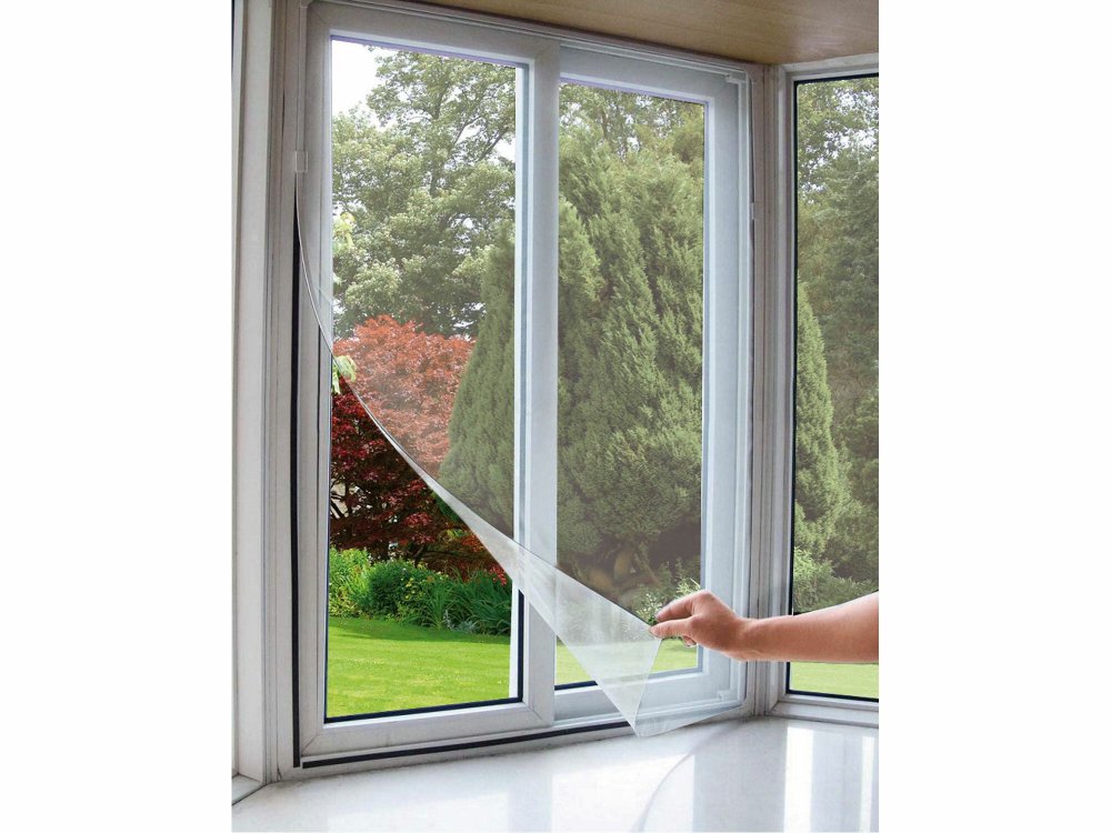 Síť okenní proti hmyzu, 100x130cm, bílá, PES EXTOL-CRAFT
