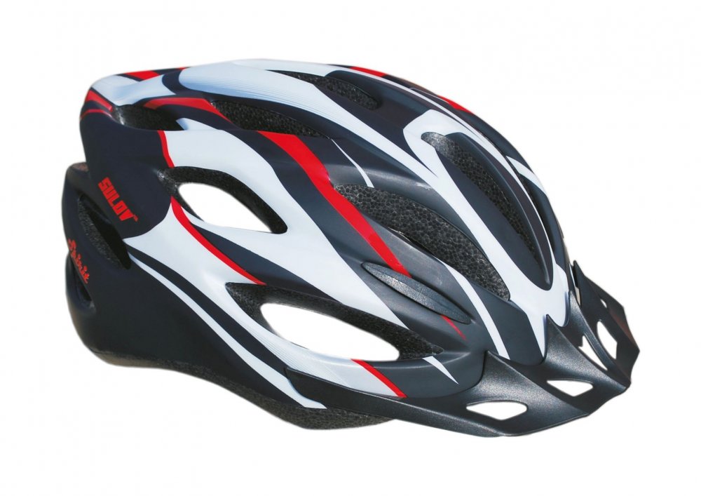 SULOV SPIRIT cyklo helma, černo-červená polomat, vel. L, 2020 L
