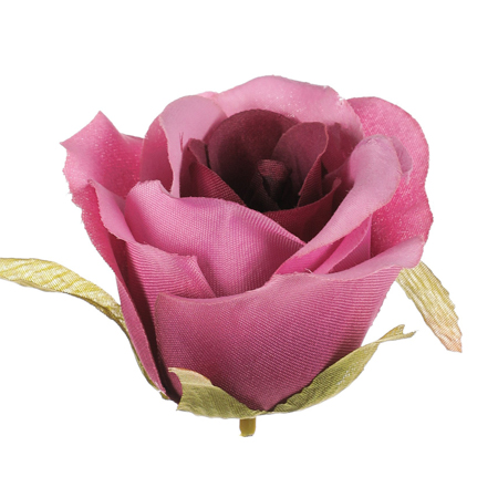 Růže, barva fialová. Květina umělá vazbová. Cena za balení 12 kusů. KN7024 PUR