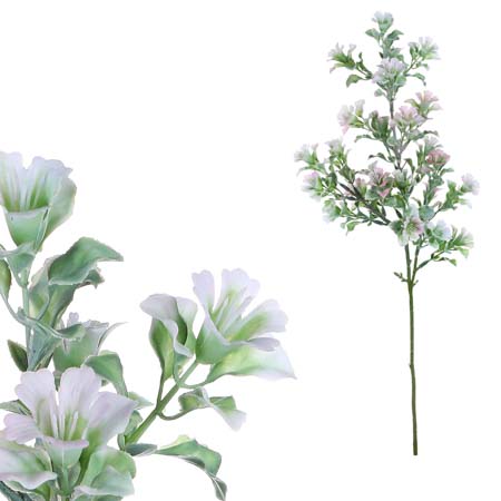 Umělá květina, drobné bílé květy. KU4355-PINK