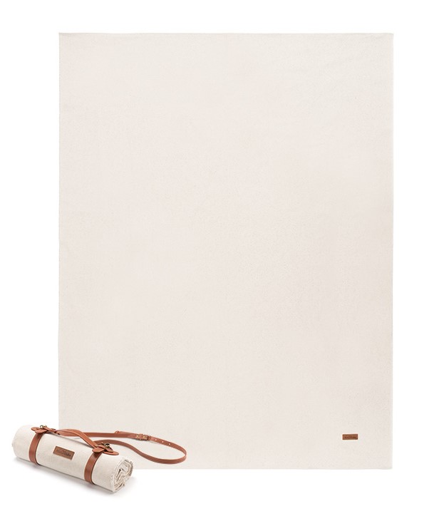 Naturehike pikniková deka plátno vel. L 1740g - bílá (Velká pikniková deka 200 x 180 cm)