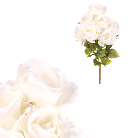 Růže v pugetu, bílá barva. KN7056 WT