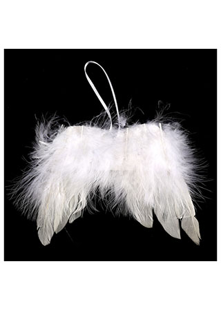 Andělská křídla z peří , barva bílá, baleno 12ks v polybag. Cena za 1 ks. AK6109-WH