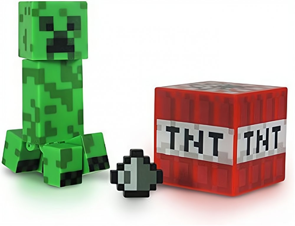 Figurka Minecraft Creeper s příslušenstvím 7cm