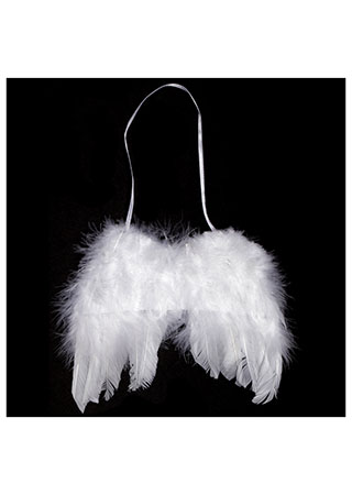 Andělská křídla z peří , barva bílá, baleno 1 ks v polybag. Cena za 1 ks. AK6110-WH