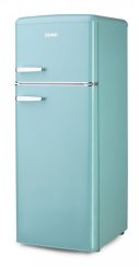 Retro lednice s mrazákem nahoře - tyrkysová - DOMO DO91705R