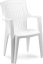 Plastová zahradní židle Arpa bílá