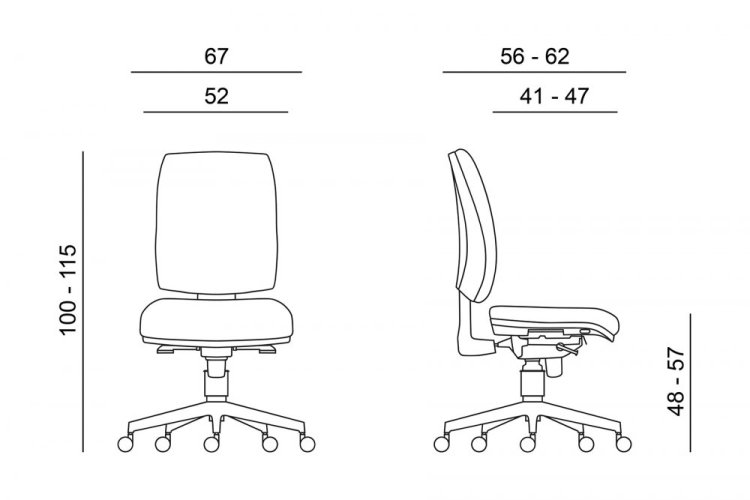 Kancelářská židle 1380 SYN FLUTE D4