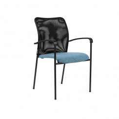 Officepro Jednací židle TRITON BLACK SL modrá