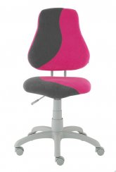 Dětská rostoucí židle FUXO S-LINE růžová-šedá