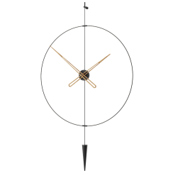 Designové nástěnné hodiny PP807 Pendulum Plus black-walnut 80cm