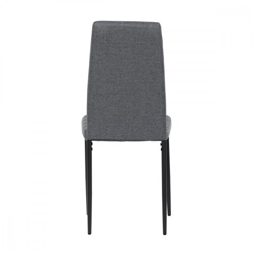 Židle jídelní, šedá látka, kov šedá DCL-374 GREY2