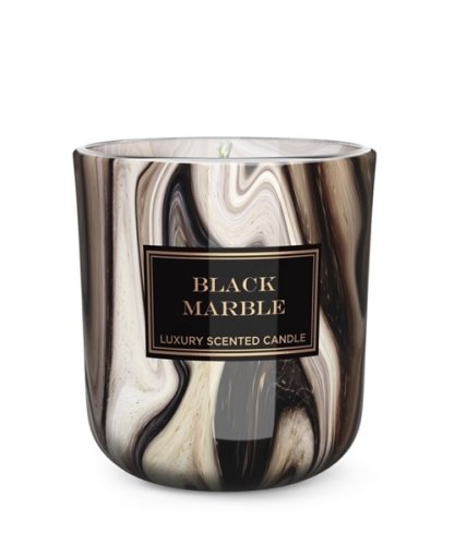 Black marble (150 g) - ❤️ PARFÉMOVANÉ SVÍČKY