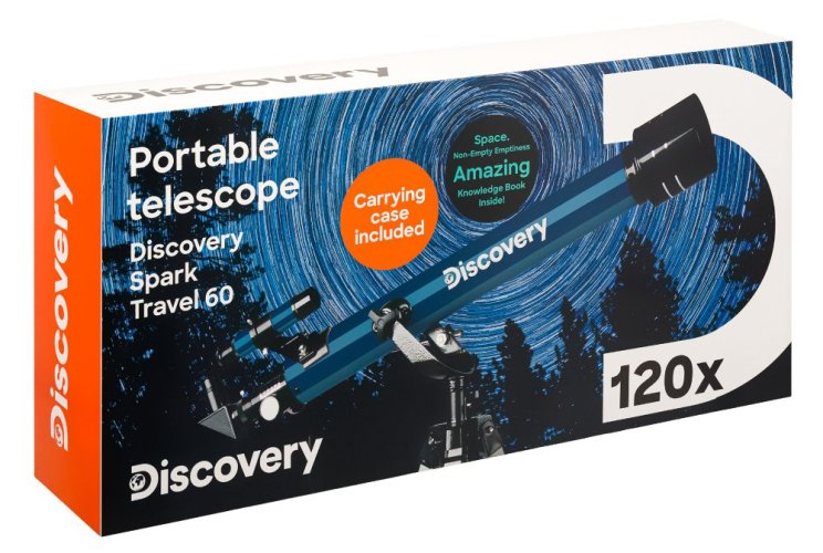 (CZ) Hvězdářský dalekohled Discovery Spark Travel 60 s knížkou