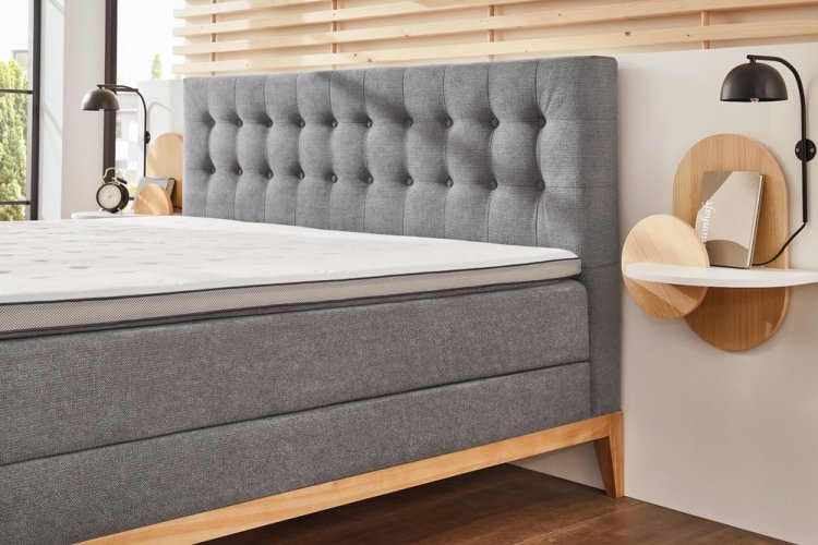 Kontinentální postel BOXSPRING WESTWOOD BX2290 180x200 cm - tmavě šedá