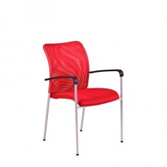 Officepro Jednací židle TRITON GRAY červená