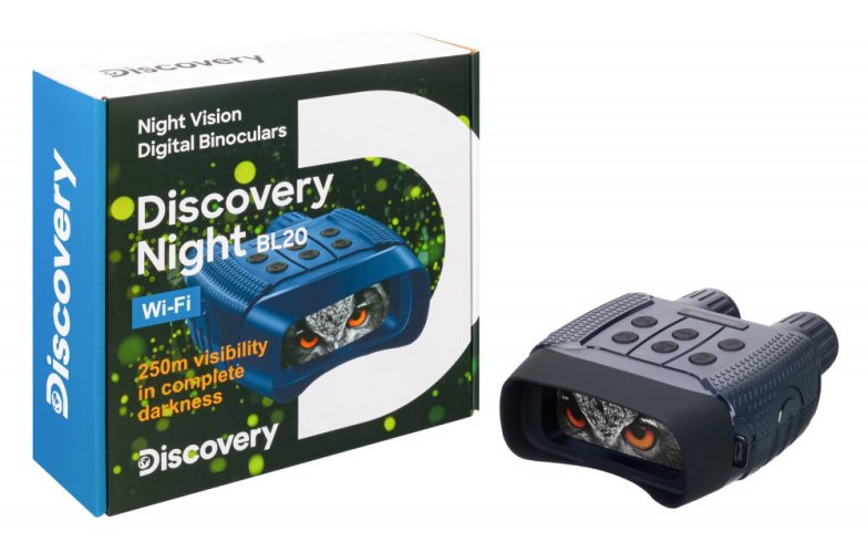 Digitální binokulární dalekohled s nočním viděním se stativem Discovery Night BL20