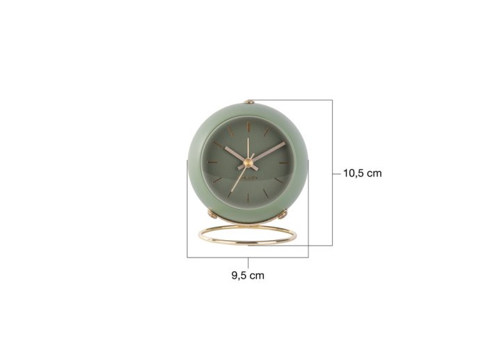 Designové stolní hodiny 5833GR Karlsson 10,5cm