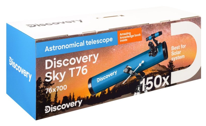 (CZ) Hvězdářský dalekohled Discovery Sky T76 s knížkou