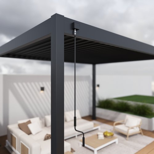 Bioklimatická pergola INTRO NEO 4x3 m, hliník - volně stojící