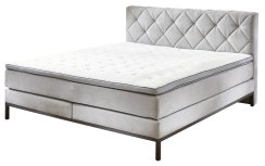 Kontinentální postel BOXSPRING ROCKAWAY BX2180 180x200 cm - světle šedá