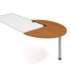 HOBIS Stůl jednací pravý podél ø 120 cm - GP 22 P P