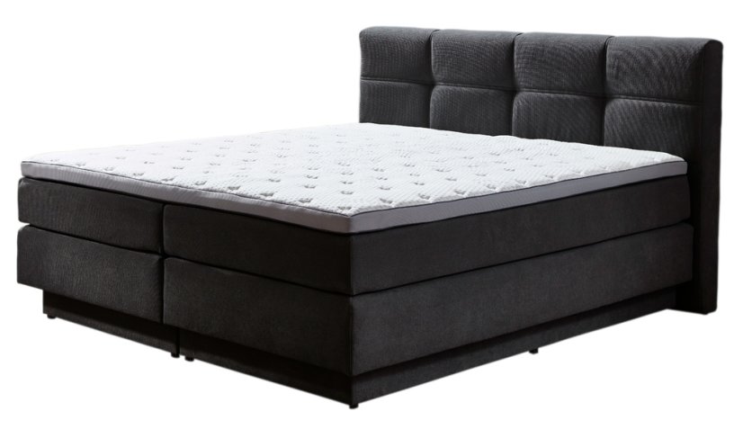 Kontinentální postel BOXSPRING PORTAGE BX2110 160x200 cm - tmavě šedá