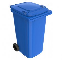 Plastová popelnice 240 l, modrá