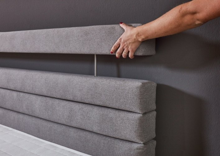 Kontinentální postel BOXSPRING KOKOMO BX1750 180x200 cm - šedá