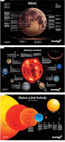 Sada plakátů Levenhuk s vesmírnou tématikou