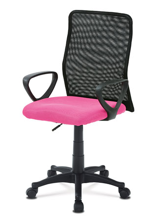 Kancelářská židle FRESH - růžová/černá